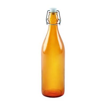Купить Стеклянная бутылка 1 л оранжевая в Нижнем Новгороде