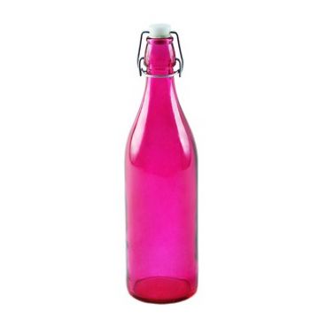 Купить Стеклянная бутылка 1 л розовая в Нижнем Новгороде