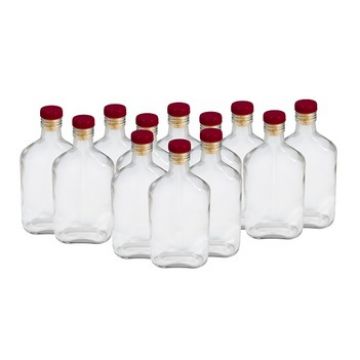 Купить Комплект стеклянных бутылок «Фляжка» 0,25 л (12 шт.) в Нижнем Новгороде